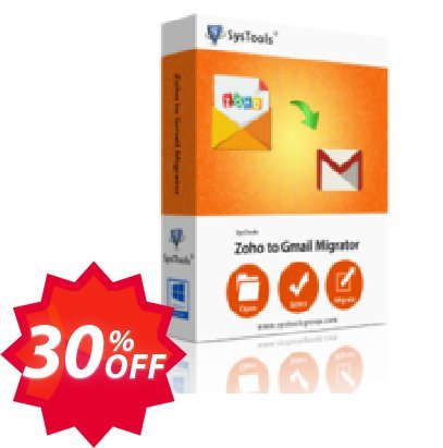 SysTools Zoho Backup + Outlook to G Suite Coupon code 30% discount 