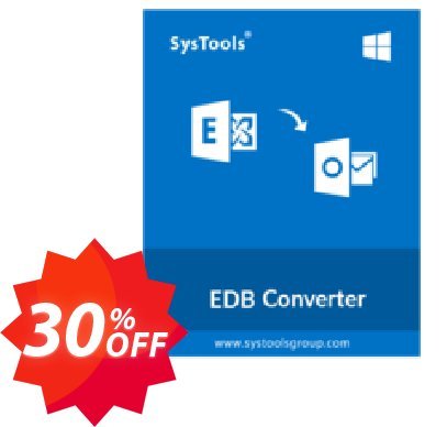 SysTools EDB Converter Coupon code 30% discount 