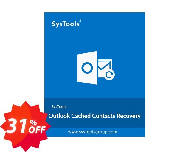 SysTools Outlook Cached Contacts Recovery, MAC  Coupon code 31% discount 