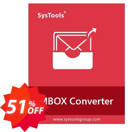 SysTools MBOX Converter Coupon code 51% discount 