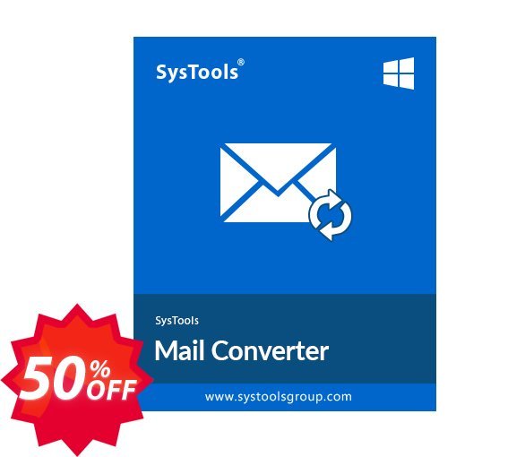 SysTools Mail Converter Full Plan Coupon code 50% discount 