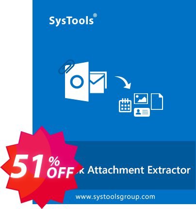 SysTools MAC Outlook Attachment Extractor Coupon code 51% discount 