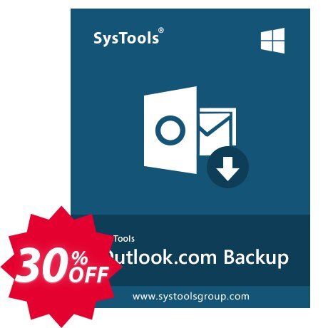 SysTools MAC Outlook.com Backup Coupon code 30% discount 