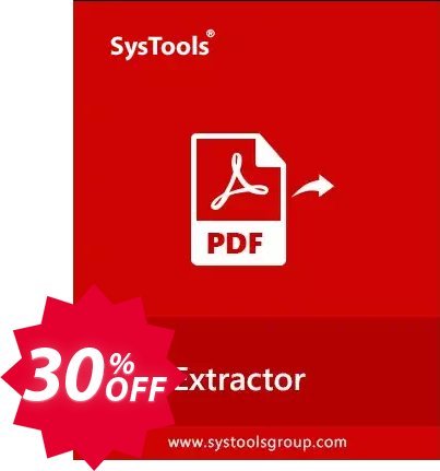 SysTools PDF Extractor for MAC, Enterprise Plan  Coupon code 30% discount 
