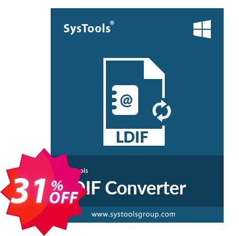 SysTools LDIF Converter Coupon code 31% discount 