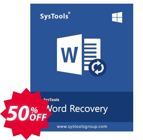 SysTools DOCX Repair, Enterprise Plan  Coupon code 50% discount 