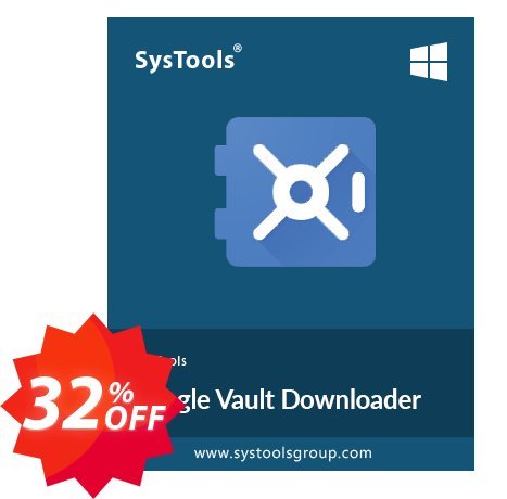 SysTools Google Vault Downloader Coupon code 32% discount 