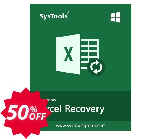 SysTools Excel Recovery, Enterprise Plan  Coupon code 50% discount 