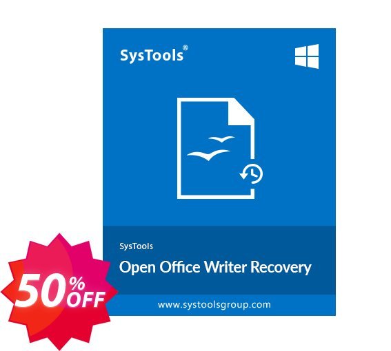 SysTools OpenOffice Writer Recovery, Enterprise  Coupon code 50% discount 