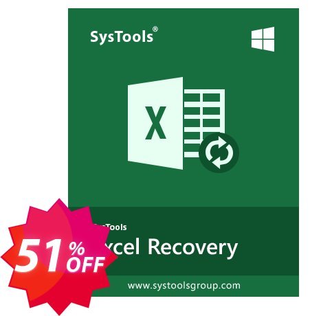 SysTools XLSX Recovery Coupon code 51% discount 