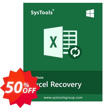 SysTools XLSX Recovery, Business  Coupon code 50% discount 