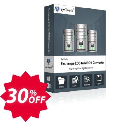 SysTools Exchange EDB to MBOX Converter Coupon code 30% discount 