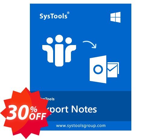 SysTools Export Notes Coupon code 30% discount 