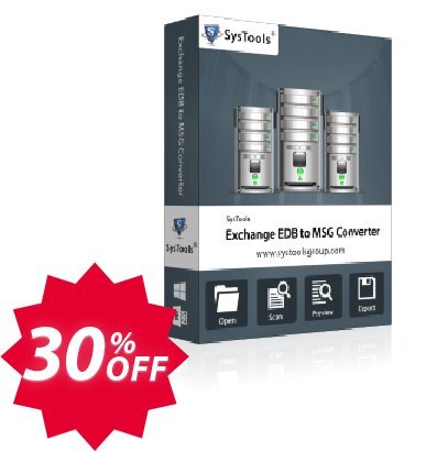 Exchange EDB to MSG Converter, Business  Coupon code 30% discount 