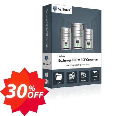 SysTools Exchange EDB to PDF Converter Coupon code 30% discount 