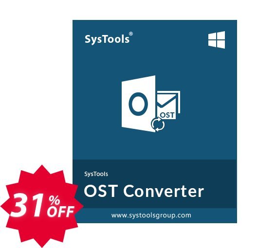 SysTools Outlook OST to PDF Converter Coupon code 31% discount 