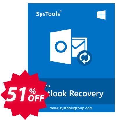 SysTools Outlook Recovery Coupon code 51% discount 