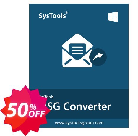 SysTools MSG to EML Converter, Business Plan  Coupon code 50% discount 