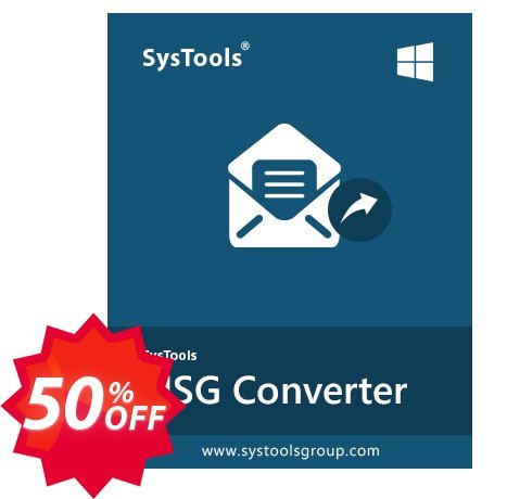 SysTools MSG to EML Converter, Enterprise Plan  Coupon code 50% discount 