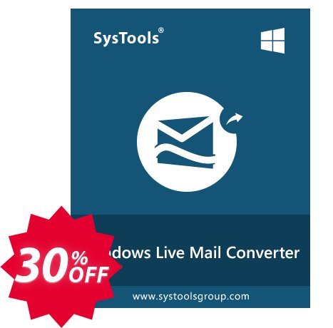 SysTools WINDOWS Live Mail Converter, Enterprise  Coupon code 30% discount 
