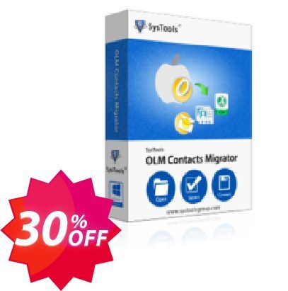 SysTools OLM Contacts Migrator - Business Plan Coupon code 30% discount 