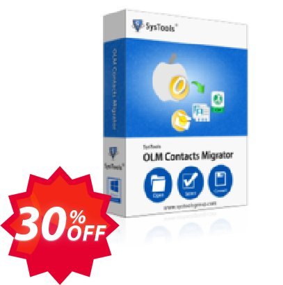 SysTools OLM Contacts Migrator - Enterprise Plan Coupon code 30% discount 