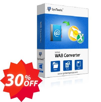 SysTools WAB Converter Coupon code 30% discount 