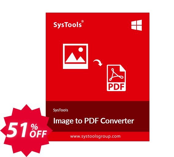 SysTools Image to PDF Converter Coupon code 51% discount 
