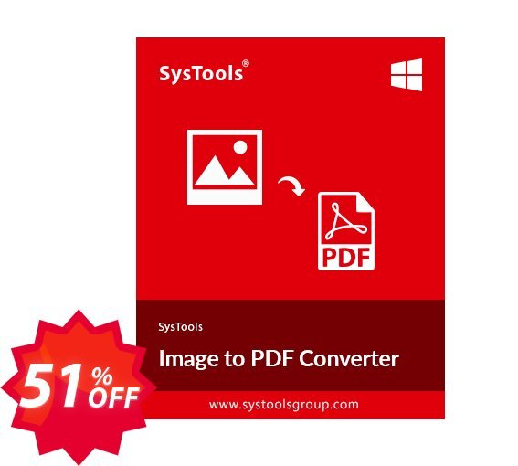 SysTools Image to PDF Converter Coupon code 51% discount 