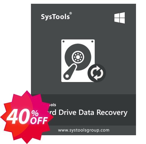 SysTools Hard Drive Data Recovery, Business  Coupon code 40% discount 