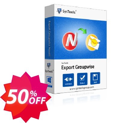 SysTools Export GroupWise, Business  Coupon code 50% discount 