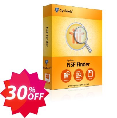 SysTools NSF Finder, Enterprise  Coupon code 30% discount 