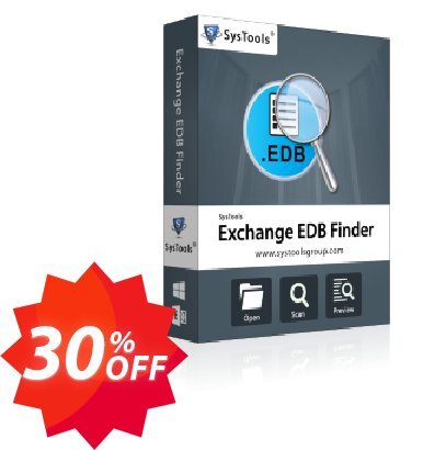 SysTools EDB Finder, Enterprise Plan  Coupon code 30% discount 