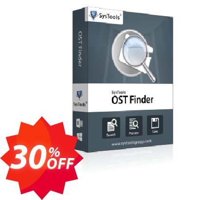 SysTools Outlook OST Finder, Business Plan  Coupon code 30% discount 