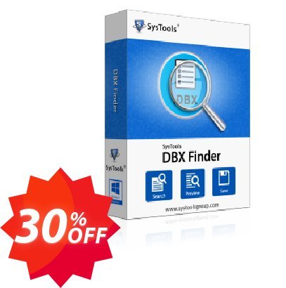 SysTools DBX Finder, Business Plan  Coupon code 30% discount 