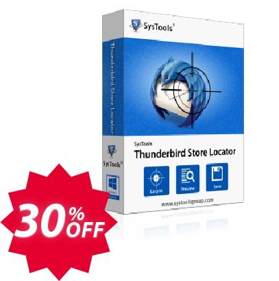 SysTools Thunderbird Store Locator, Business  Coupon code 30% discount 