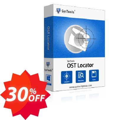 SysTools OST File Locator, Enterprise Plan  Coupon code 30% discount 