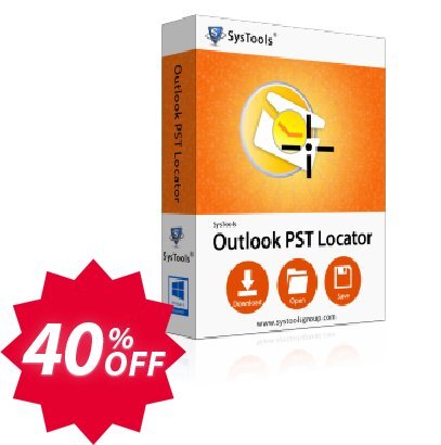 SysTools Outlook PST Locator, Business  Coupon code 40% discount 