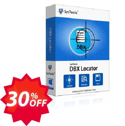 SysTools DBX Locator, Enterprise Plan  Coupon code 30% discount 
