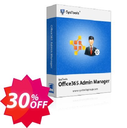 SysTools Office365 Admin Manager Coupon code 30% discount 
