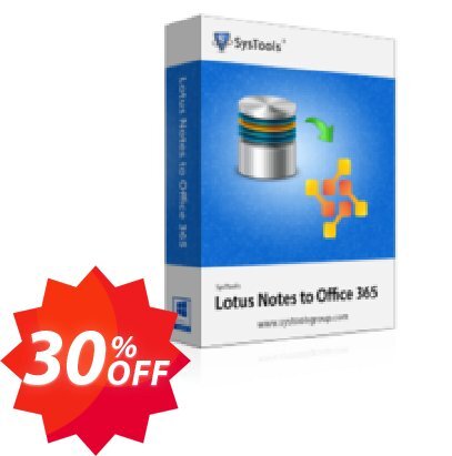 SysTools Mail Migration Office365, 5 User Plans  Coupon code 30% discount 