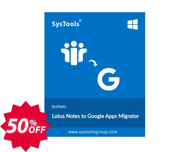 Lotus Notes to Google Apps - 100 Users Plan Coupon code 50% discount 