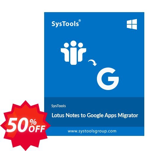 Lotus Notes to Google Apps - 200 Users Plan Coupon code 50% discount 