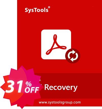 SysTools PDF Recovery Coupon code 31% discount 