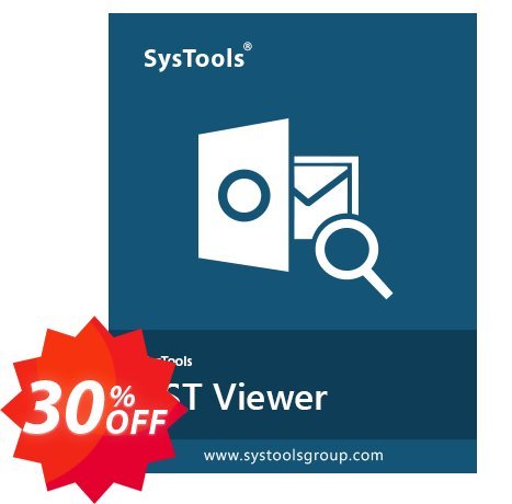 SysTools Outlook PST Viewer Pro Coupon code 30% discount 