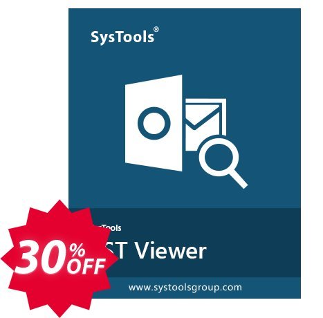 SysTools Outlook PST Viewer Pro, 25 Users  Coupon code 30% discount 