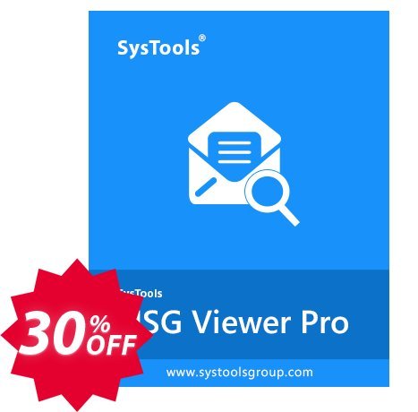 SysTools MSG Viewer Pro, 25 Users  Coupon code 30% discount 