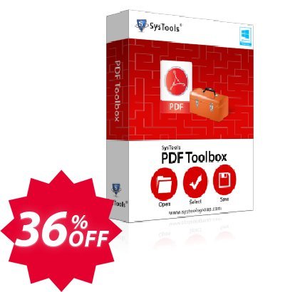 SysTools PDF Toolbox Coupon code 36% discount 