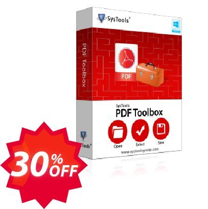 SysTools PDF Toolbox, Business  Coupon code 30% discount 