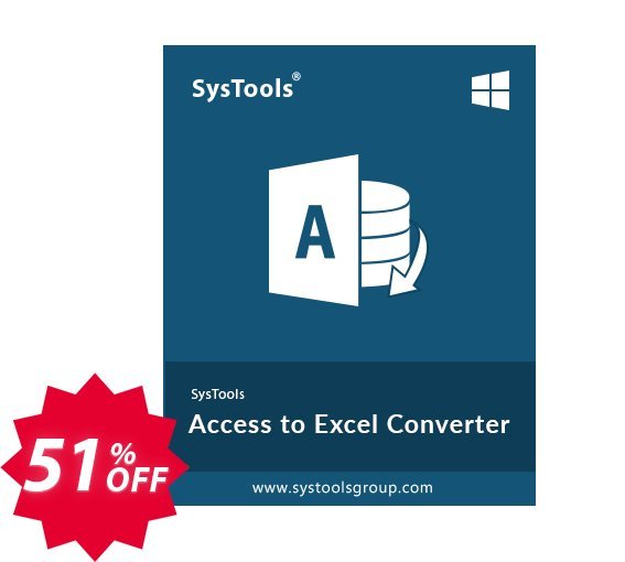 SysTools Access to Excel Converter, Business Plan  Coupon code 51% discount 